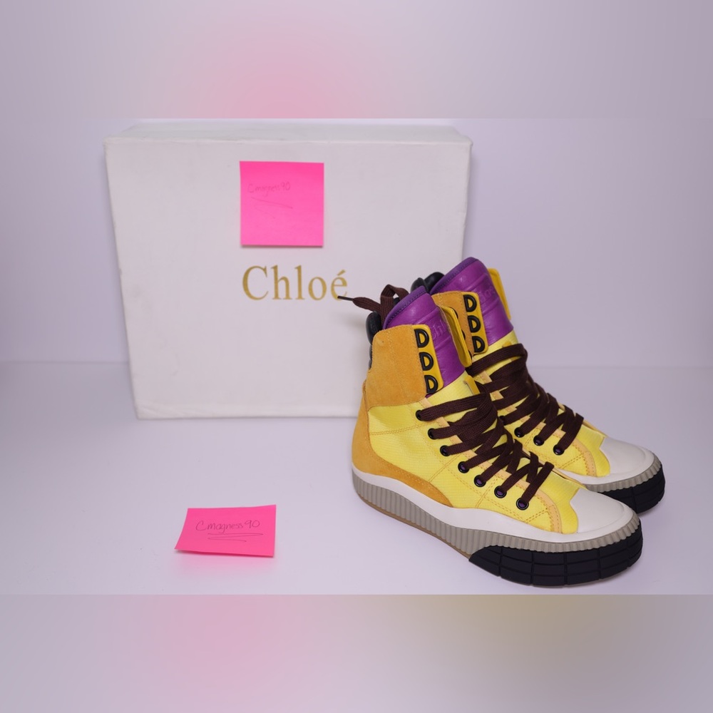 Chloe Clint Chunk High Top Sneakers
